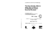 The Euro-Atlantic alliance under the conditions of building European security structure