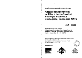 Otázky bezpečnostnej politiky a bezpečnostej stratégie v kontexte strategickej koncepcie NATO