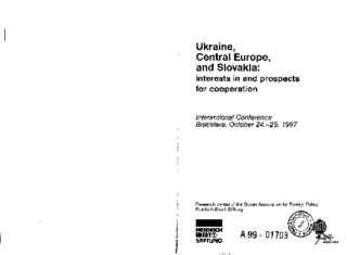 Ukraine, Central Europe and Slovakia