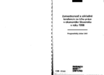 Zamestnanost' a základné tendencie na trhu práce v ekonomike Slovenska v roku 1998